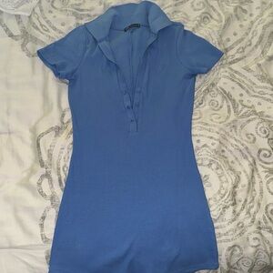 Zara Collared Shorts Romper (S)